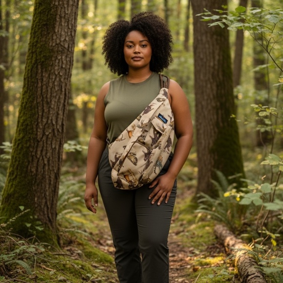 KAVU SLINGBAG Hard to find Bigfoot sling bag with other mythical creatures - Picture 1 of 8